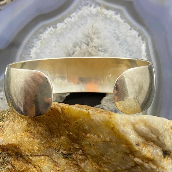 Mike Smith Sterling Silver GF Overlay Kokopelli & Pottery Bracelet For Women - Picture 6 of 10